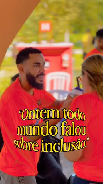Equipe em ação de inclusão